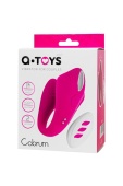 Вибратор для пар A-TOYS Cobrum, силикон, розовый, 9,6 см 