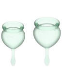 Набор менструальных чаш Satisfyer Feel good Menstrual Cup (light green) 