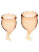 Набор менструальных чаш Satisfyer Feel secure Menstrual Cup (orange) 